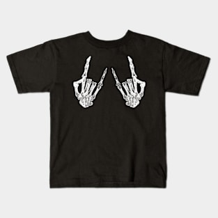 Skeleton Rocker Halloween Kids T-Shirt